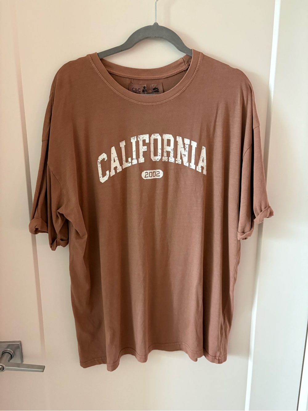C&C California Brown 'California 2002' Short Sleeve Tee